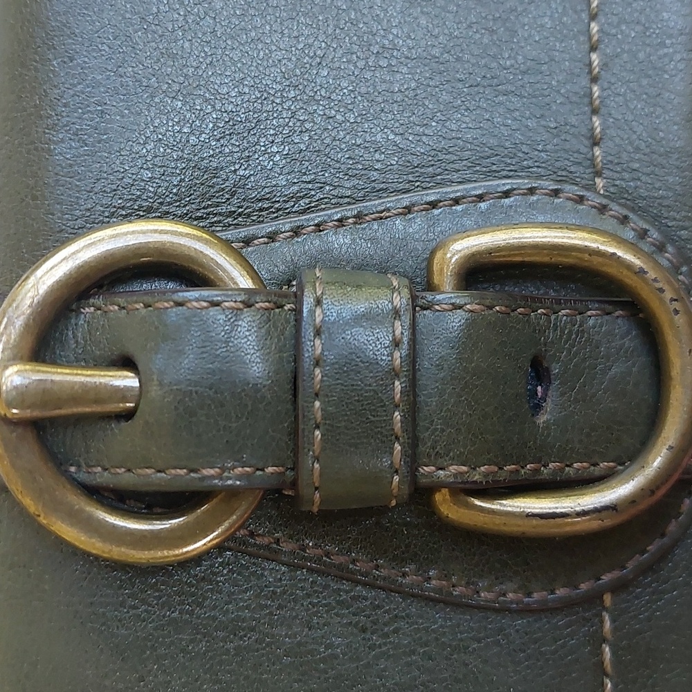 Coach legacy Garcia 65th Anniversary🫒 olive & Aqua Vachetta rare💚 1941 - Picture 10 of 13